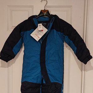 L.L. Bean Toddler Cold Buster Snowsuit in 4T Deepest Blue/Teal Shadow